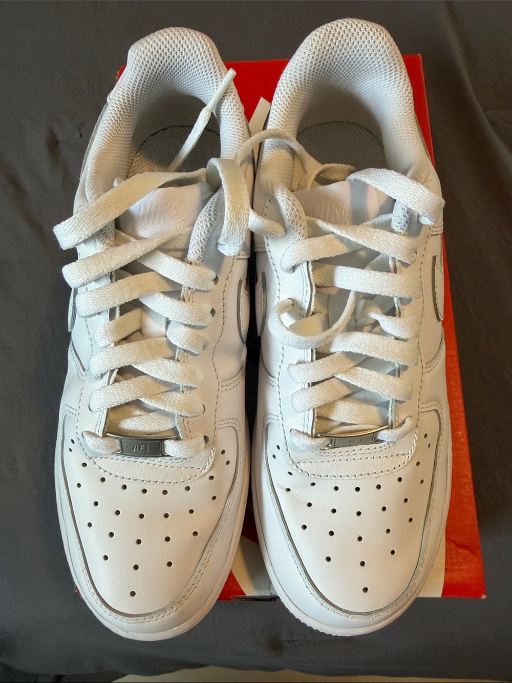 Nike White Low-Top Leather Sneakers